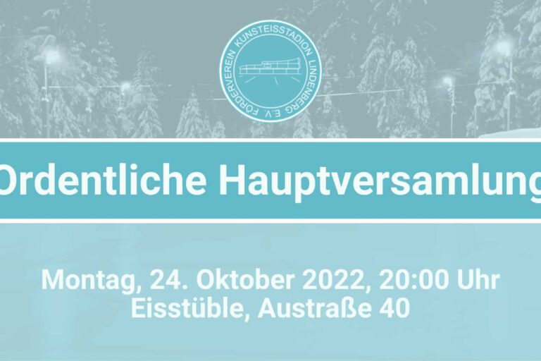 Ankündigung-ordentliche-hauptversammlung Ankündigung der ordentlichen Hauptversammlung am 24. Oktober 2022 um 20 Uhr im Eisstüble, Austrasse 40.