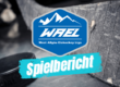 Ein Eishockeyschläger und Puck, darüber das WAEL-Logo der West Allgäu Eishockey Liga, Text: Spielbericht.