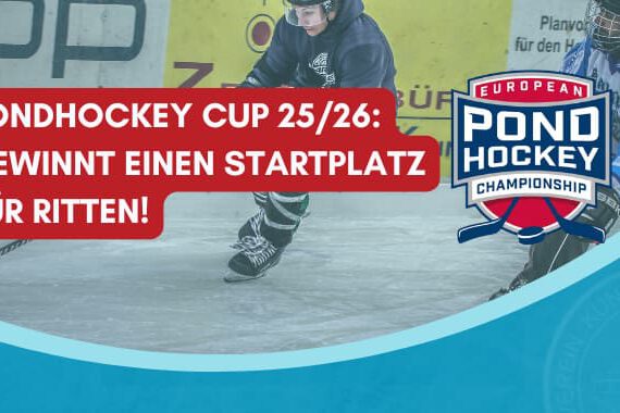 Pondhockey Cup 25 in Lindenberg Schriftzug: Pondhockey Cup 25 in Lindenberg: Gewinnt einen Startplatz in Ritten.
