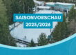 Luftbild vom Eisplatz mit dem Text Saisonvorschau 2025/2026