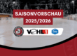 Saisonvorschau 25-26 und Logos der Chiefs, der VEHL1 und der WAEL, im Hintergrund der Eisplatz Lindenberg